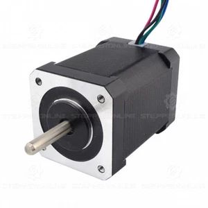 STEPPERONLINE Nema17 Stepper Motor Dual Shaft 1.8deg 65Ncm 2.1A 42x60mm 4 Wires - Picture 1 of 6