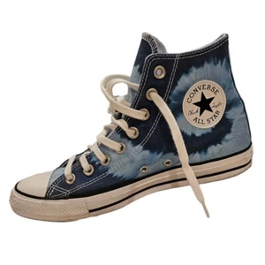 Chucks Blue Swirl Tie Dye Mens 7 - Womens 9 Hi Top Barely Used Converse Unisex - Picture 1 of 6