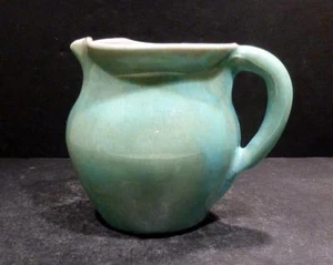 North Carolina Pisgah Forest Mottled Turquoise and Green Glaze Pitcher - MINT - Picture 1 of 1