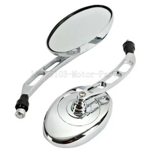 Chrome Motorcycle Rearview Mirrors For Suzuki Boulevard C50 C90 M50 M90 - Picture 1 of 7