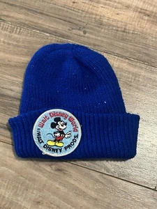 Vintage Disney Mickey Mouse Walt Disney Beanie Knit Hat - Picture 1 of 2