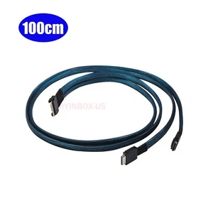 Slim Sas SFF-8654 8i to Oculink SFF-8611 4ix2 Support 16-24Gbps Fast Speed Cable - Picture 1 of 14