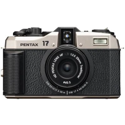 Pentax 17 Compact 35mm Film Camera - Silver - Image 1 of 4