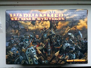 Games Workshop Citadel Warhammer Fantasy Chaos Warrior Regiment Box EMPTY! OOP - Foto 1 di 2