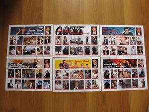 007 James Bond 55 Aniversario Cumpleaños Set 6 Hojas Lote i - Imagen 1 de 4