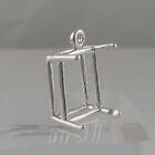 PRE-NOTCHED EMERALD CUT FACETED DANGLE SILVER EARRING/PENDANT 7X5-25X18 HANDMADE