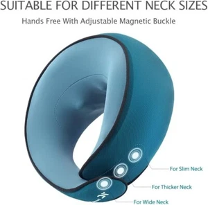 Moran Green - 7C Neck Massager Shiatsu Heat Electric Massage Pillow Deep Tissue - Picture 1 of 3