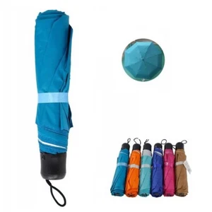 OMBRELLO PIOGGIA PORTATILE PIEGHEVOLE RETRATTILE COMPATTO MINI DA BORSA COLORATI - Foto 1 di 3
