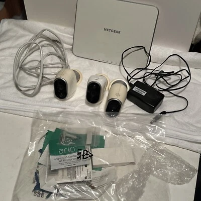 Arlo Three Wire-Free HD Security Cameras - 100% Wire-Free, Night Vision - Image 1 of 4