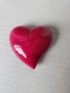 Calzacarte Vintage Ducceschi Cuore Alabastro Italiano Rosa Decorazione Ufficio Scrivania - Foto 1 di 10