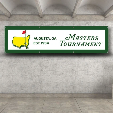 Premium Flag Masters Augusta 2x8 ft Georgia National Golf Club Tournament Banner Cover