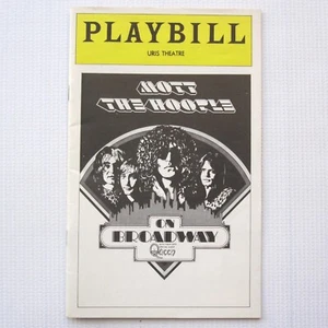 Queen Mott The Hoople 1974 Tour USA Concert Playbill Uris Theatre Programme Book - Picture 1 of 15