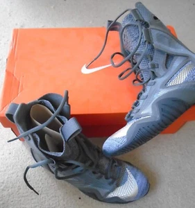 Nike Hyperko 2.0 Boxing Boots Iron Grey Metallic Silver Men's UK 7.5 EUR 42 NEW - Picture 1 of 11