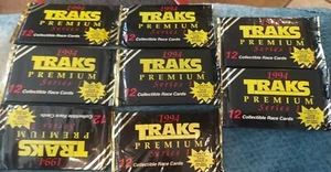 1994 TRAKS Premium Series 1  Collectible Race Cards Unopened 8 Packs  - Picture 1 of 2