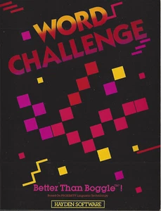 1984 Hayden Software WORD CHALLENGE IMB User's Manual + - Imagen 1 de 4