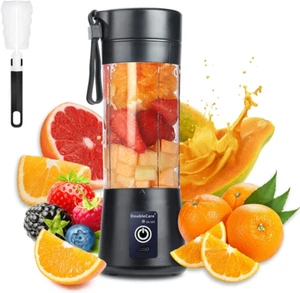 USB Portable Blender Cup for Smoothies & Shakes, 380ml, Black - Picture 1 of 11