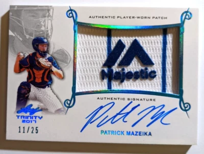 2017 LEAF TRINITY MAJESTIC PATCH AUTO PATRICK MAZEIKA 11/25 (K) - Image 1 of 2