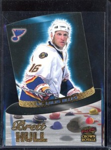 1997-98 Pacific Crown Royale Hat Tricks Die-Cuts #16 Brett Hull