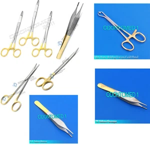 9 Pieces T/C Adson + Olsen Hagar Needle Holder + Scissor Surgical Instruments - Picture 1 of 2