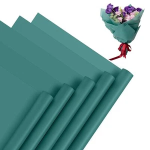 Flower Bouquet Wrapping Paper - 20 Sheets Waterproof Korean Green Floral Wrap... - Picture 1 of 7