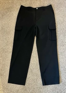 Pantalones cargo HELMUT LANG negros 100 % lana para hombre - talla 32 - Imagen 1 de 4