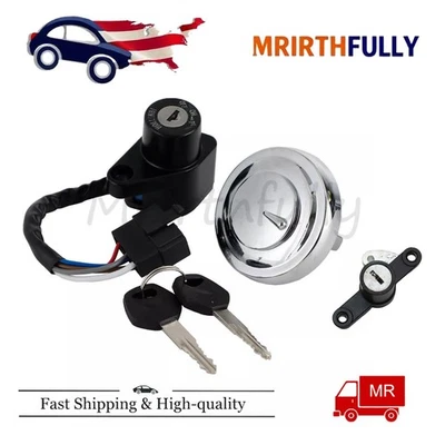 NUEVO INTERRUPTOR DE ENCENDIDO TAPA TANQUE COJÍN BLOQUEO KIT APTO KAWASAKI VULCAN 900 2006-2022 Foto 1 de 4