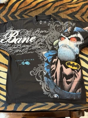 XL - Régimen Civil - Camiseta de gran tamaño DC Bane fuerza bruta en negro Foto 1 de 3