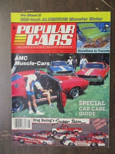 POPULAR CARS MAGAZINE JUNE 1985 TORONTO SPEED-SPORT AMC MUSCLE CARS POSTER - Picture 1 of 2