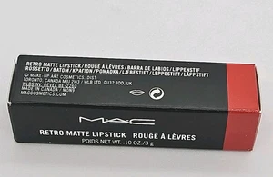 MAC M·A·C Retro Matte Lipstick 707 RUBY WOO Red Full Size New Boxed Authentic - Picture 1 of 6