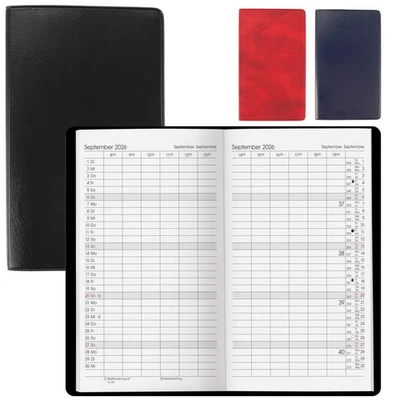 Taschenplaner 2026 kleiner Buchkalender Mini Terminplaner Monatsplaner 16x9,5cm - Bild 1 von 2