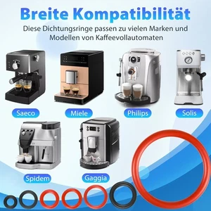 Kaffeevollautomat Reparaturset Silikon Dichtringe Auslaufsicher Ersatz Set - Bild 1 von 6