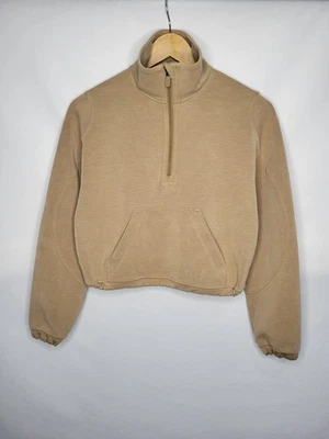 Media cremallera Lululemon cepillada Softstream para mujer talla 2 XXS Filbert bronceado Foto 1 de 4