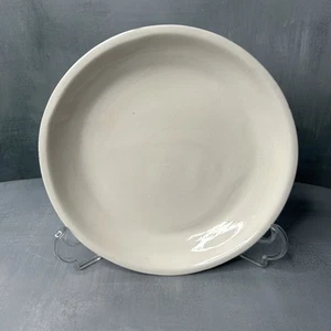 Barbara Eigen Arts Pottery Dish Signed B. Eigen USA 6¾" Round White Glaze - Picture 1 of 15