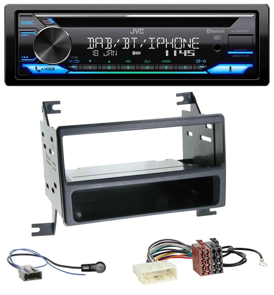 JVC Bluetooth MP3 USB DAB CD Autoradio für Nissan Juke (J15, 2010-2014) - Bild 1 von 4