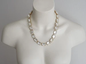 Louis Féraud Vintage Kette Collier Strasssteine Transparent 106,6 g/ca.54 cm - Bild 1 von 9