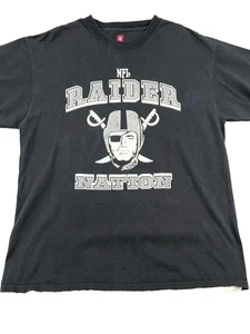 Raider Nation Las Vegas Raiders Football Team Shirt Mens XL Black Graphic Cotton - Picture 1 of 10