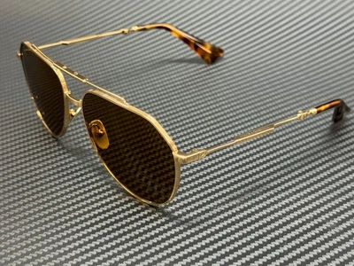 DOLCE & GABBANA DG2302 02 53 Gold Brown Folding Unisex 60 mm Sunglasses - Image 1 of 4