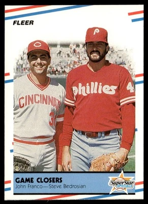1988 Fleer John Franco/Steve Bedrosian Cincinnati Reds/Philadelphia Phillies - Image 1 of 2