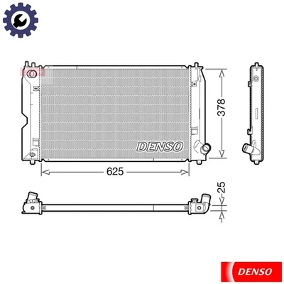 RADIATOR ENGINE COOLING DRM50119 FOR TOYOTA COROLLA/ALTIS/ALLEX/FIELDER RUNX - Image 1 of 4