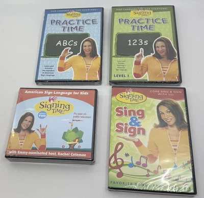 Signing Time! ASL Series Two DVD Set 13 Discs With 3 Added Bonus DVDs Unopened Foto 1 de 4