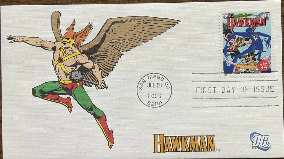 Sello de portada Fleetwood 4084 Hawkman DC Comics San Diego CA  Foto 1 de 1