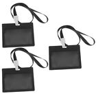 3 Sets Lanyard with Id Holder Clear Badge Holders Cards Cover