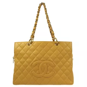 Chanel Beige Calfskin Grand Shopping Tote GST Chain Handbag 76944 - Picture 1 of 10
