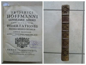HOFFMANN : DISSERTATIONES PHYSICO-MEDICO-CHYMICAE, 1737 (vin, peste, eaux) - Foto 1 di 23