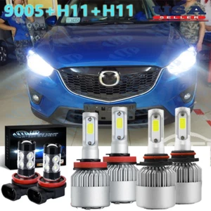 6pcs For Mazda 5 2012-2017 CX-5 2013-2016 9005 H11 LED Headlight Combo Bulbs Kit - Picture 1 of 12