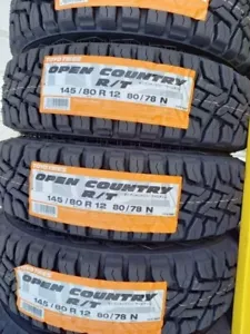 Toyo Open Country RT 145/80R12 80/78N Tires for Light Truck set of 4 - Picture 1 of 3