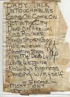 BILLY IDOL SIGNED SETLIST FROM THE 80'S COA + PROOF! GENERATION X