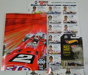 2019 Indianapolis 500 Program Starting Line-Up Insert Mario Andretti 50th New - Picture 1 of 8