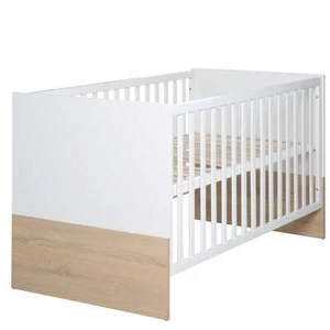 roba® Kinderbett Gitterbett Gabriella, 70 x 140 cm, in weiß/natur - B-Ware - Bild 1 von 2
