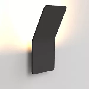 3W LED Wall Lamp Light Sconce 3000K Indoor Outdoor Porch Lamp Bedroom Black - Picture 1 of 8